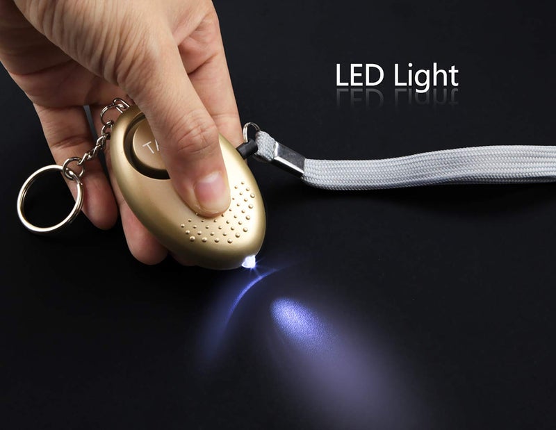Taiker Personal Alarm for Women, 10 Packs 140DB Emergency Self-Defense Security Alarm Keychain with LED Light for Women Kids and Elders (Colorful) - Image 2